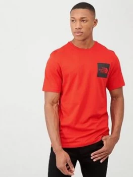 Image of The North Face Short Sleeve Fine T-Shirt - Red