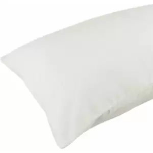 Image of Homescapes - Cream Brushed Cotton Housewife Pillowcase Pair 100% Cotton - Natural