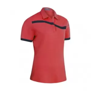 Image of Callaway 2022 Ladies COLOR BLOCK POLO GERANIUM - M