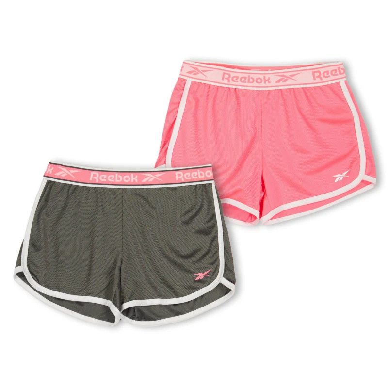 Image of Reebok Kids Jersey Jogger Shorts Neon Sunset female 9-10 (M)