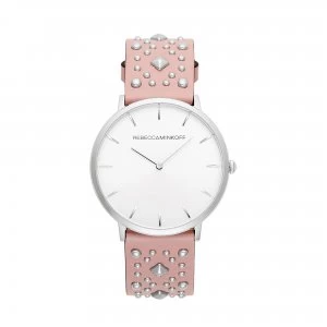 Image of Rebecca Minkoff White And Pink Classical Watch - 2200138 - multicoloured