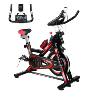 Image of Indoor Exercise Bike with 10KG Heavy Flywheel,Comfortable Seat and LCD Monitor