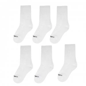 Image of Skechers Crew Socks Mens (6 Pack) - White