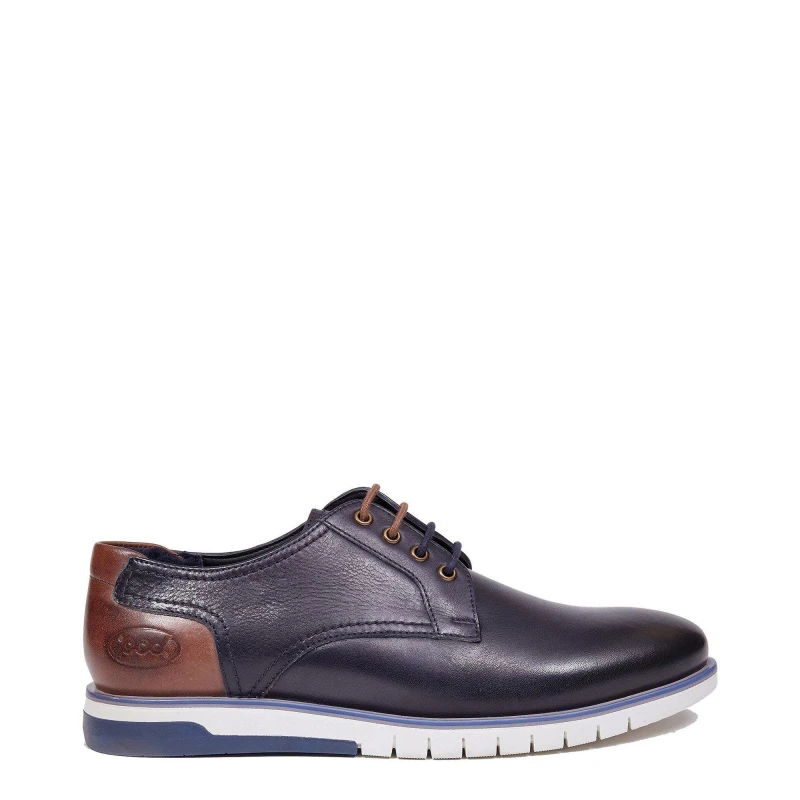 Image of POD Cillian Oiled Shoes - Blue Blue 11