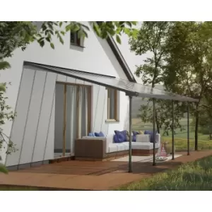 Image of Canopia - Feria 4 x 6 Aluminum Patio Cover Dark Grey