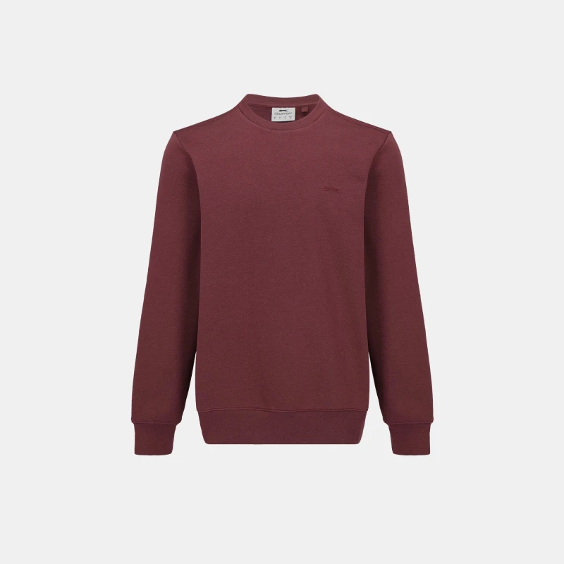 Image of Slazenger Fleece Crew Sweater Mens - Brown Brown S