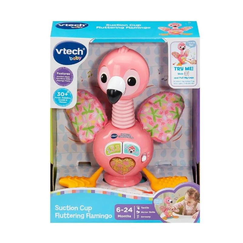 Image of Vtech Suction Cup Fluttering Flamingo Interactive Toy Multicolor Unisex