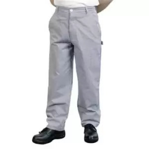 Image of BonChef Classic Mens Chef Trousers 38" (Royal/White) - Royal/White