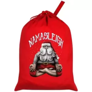 Image of Grindstore Namasleigh Christmas Santa Sack (One Size) (Red) - Red