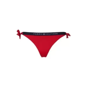 Image of Tommy Bodywear Side Tie Cheeky Bikini - Red