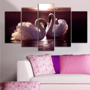 Image of 5PMDF-5 Multicolor Decorative MDF Painting (5 Pieces)