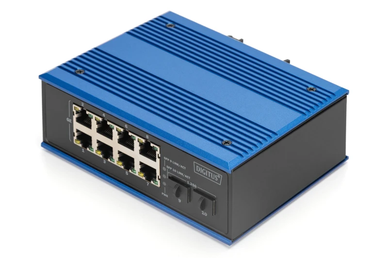 Image of Digitus Industrial 8 +2 port Gigabit Ethernet switch
