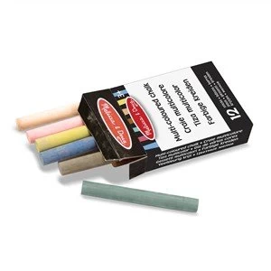 Image of Melissa and Doug Multi Coloured Chalk 12 Sticks
