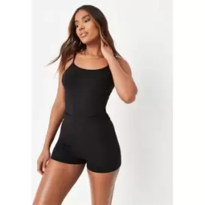 Image of Missguided Fitted Vest Top - Black