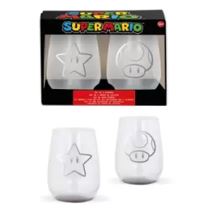 Image of Super Mario Crystal Glasses 2-Packs Case (6)