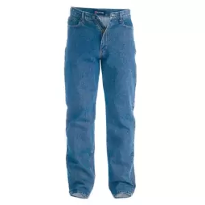 Image of Duke Mens Rockford Comfort Fit Jeans (30R) (Stonewash)