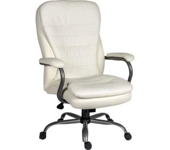 Image of TEKNIK Goliath 6988 Bonded Leather Tilting Executive Chair - White