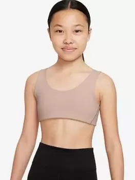 Image of Nike Older Girls Dri-Fit Alate All U Sports Bra - Beige
