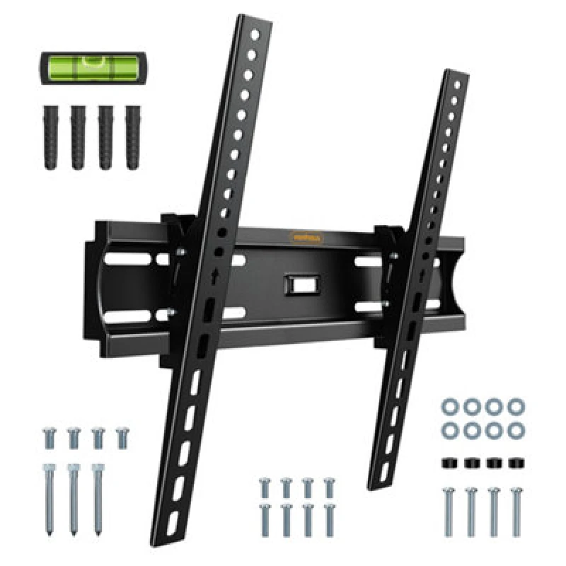 Image of VonHaus Suitable for 26-55" Screens, Ultra-Slim Tilting TV Wall Bracket Black unisex
