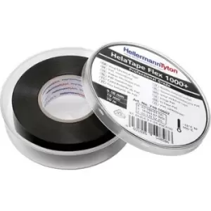 Image of HellermannTyton HelaTape Flex 1000+ 710-10602 Electrical tape HelaTape Flex 1000+ Black (L x W) 20 m x 19mm