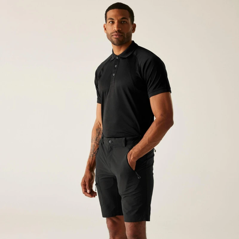 Image of Regatta Mens Prolite Stretch Shorts Black male 28