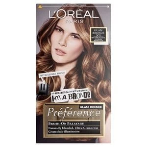 Image of Preference Glam Highlights 05 Hair Dye Dark Brown Hair Brunette