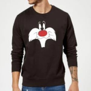 Image of Looney Tunes Sylvester Big Face Sweatshirt - Black