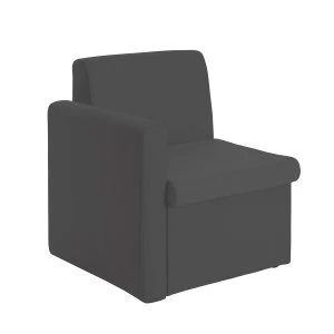 Image of Dams Alto Modular Reception Seating Right Arm - Charcoal