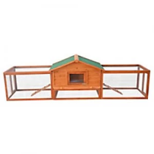 Image of PawHut Rabbit Cage Golden red 790 mm x 3090 mm x 860 mm