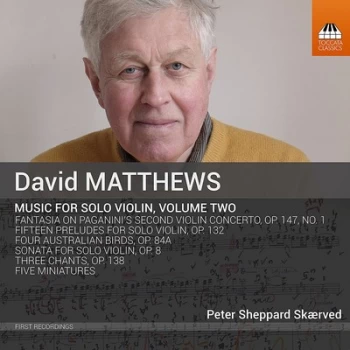 Image of David Matthews Music for Solo Violin - Volume 2 by David Matthews CD Album