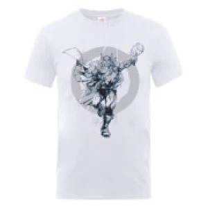 Image of Marvel Avengers Assemble Thor Circle T-Shirt - White - S