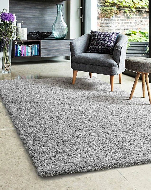 Image of Homemaker Jazz Shaggy Cosy Rug Silver 160X230 JB42143