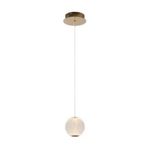 Image of Lucide Cintra 5.7W LED Single Pendant - Clear