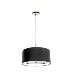Image of Sienna Cylindrical 1 Light Pendant Black