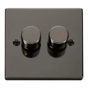 Image of Click Scolmore Deco 2 Gang 2 Way Dimmer Swtiches - VPBN152