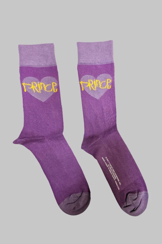 Image of Prince Prince Purple Heart Ankle Purple One Size Unisex 5056561092317