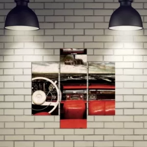 Image of 3MDF-019 Multicolor Decorative MDF Painting (3 Pieces)