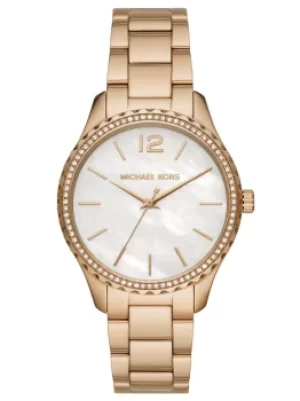 Image of Michael Kors Ladies Layton Gold Tone Bracelet Watch MK6870