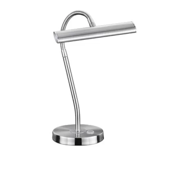 Image of Curtis Modern Bankers Table Lamp Nickel Matt 3000K