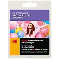 Image of Kodak Ink Cartridge Compatible with Brother LC123VALBP CMYK Pack of 4