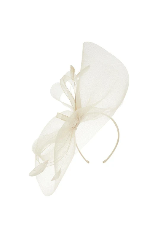 Image of Accessorize Womens 'Rhea' Oversized Bow Fascinator Headband in Ivory Ivory Female One Size