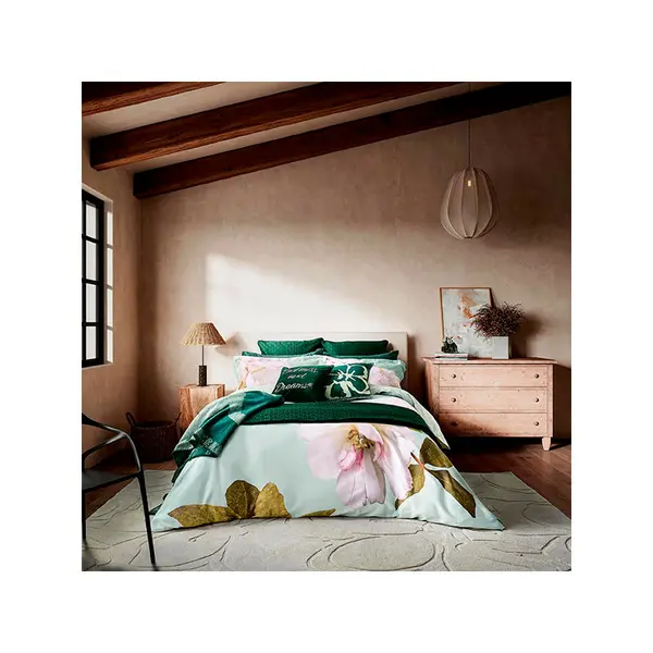 Image of Ted Baker Gardenia Floral Duvet Set - Mint - King