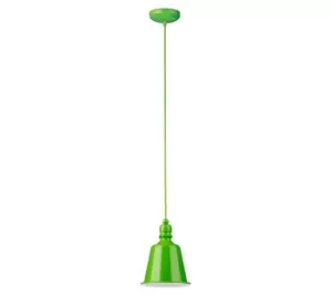 Image of INTERIORS by Premier Pagoda Pendant Ceiling Light - Lime Green