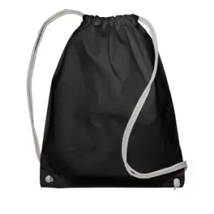 Image of Jassz Bags Drawstring Backpack (One Size) (Black)