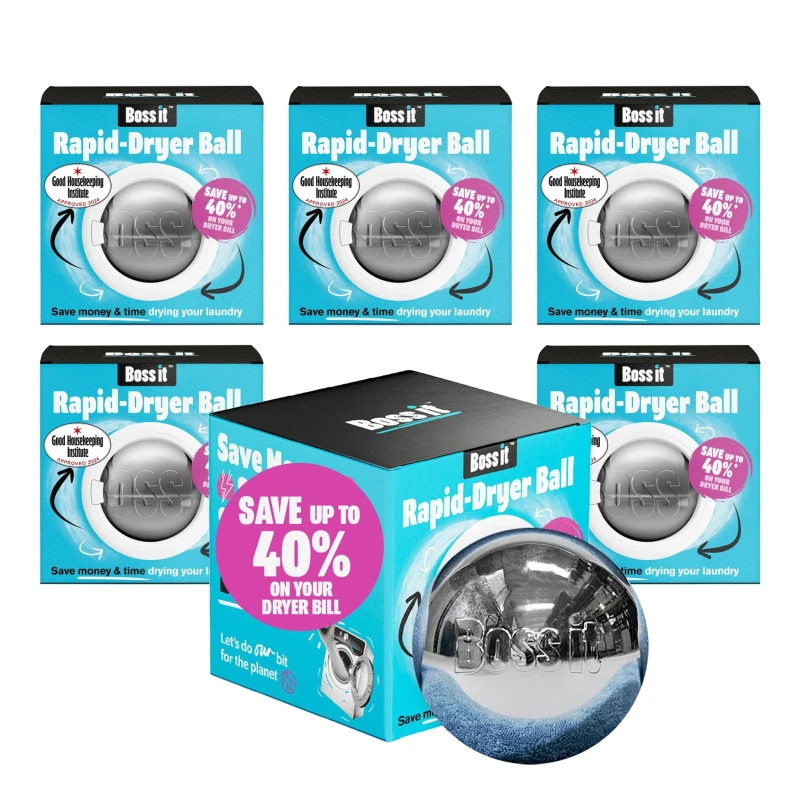 Image of Boss It Rapid Dry Tumble Dryer Ball Metallic Silver