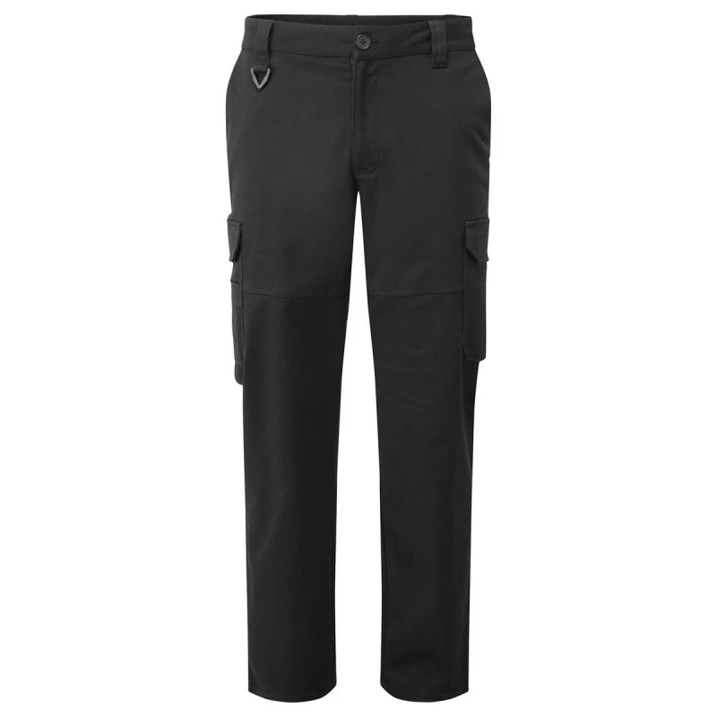 Image of Premier Premier Men Stretchchecker Cargo Trousers in Black Size: 34L Black 34L Male 5063652586372