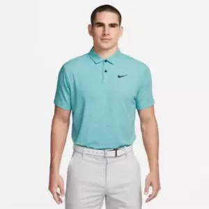 Image of Nike Dri-FIT Tour Mens Heathered Golf Polo - Green