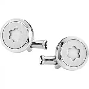 Image of Mont Blanc Starwalker Stainless Steel Round Cufflinks