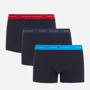 Image of Tommy Hilfiger Three-Pack Cotton-Blend Jersey Trunks - M