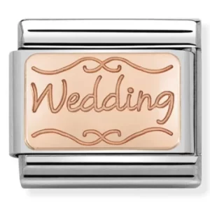 Image of Nomination CLASSIC Rose Gold Plates Wedding Charm 430101/40